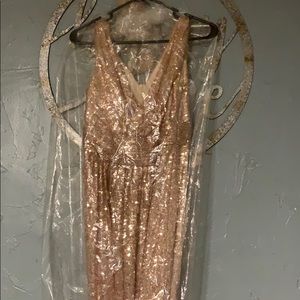Formal rose gold dress